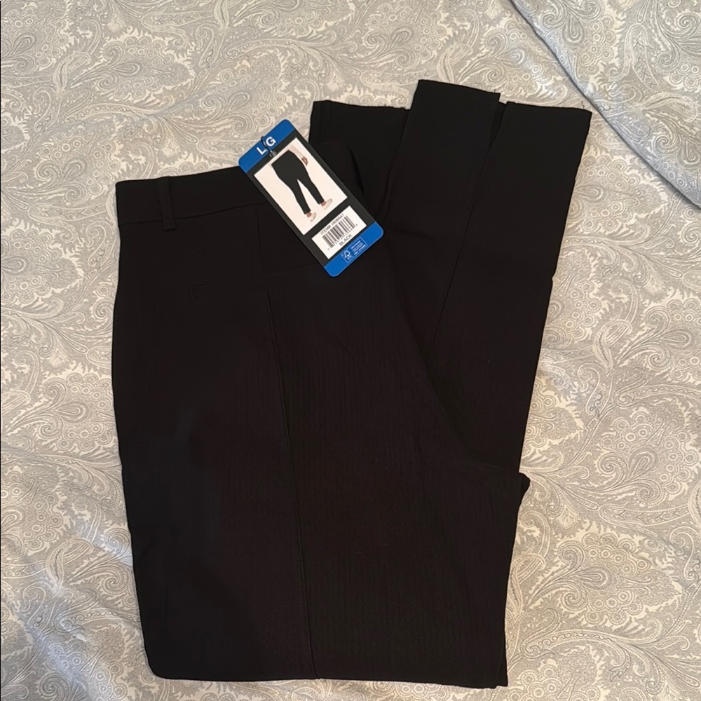 Black Dress Pants with Classic Straight Legs